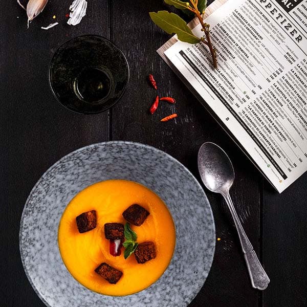 Салатник «Органика»;керамика;1л;D=20,H=7см;серый