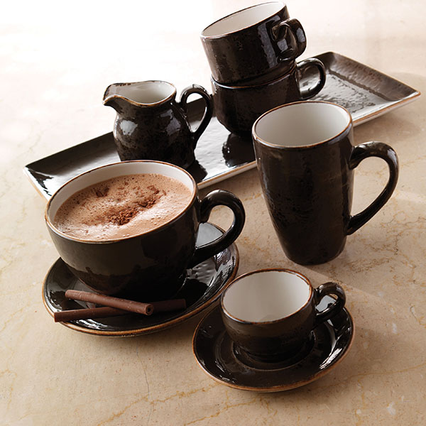 Блюдце «Крафт Грэй»;фарфор;D=165/50,H=15мм;серый