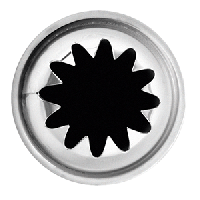 Насадка кондитерская «12-конечная звезда»;сталь нерж.;D=35/22,H=45мм;металлич.