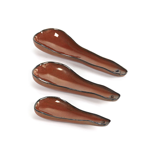 Ложка для комплимента «Мерси»;керамика;,L=16см;красный