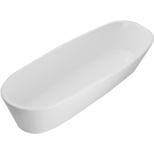 Блюдо сервировочное «Кунстверк» глубокое прямоугольное;фарфор;3,3л;,H=96,L=460,B=140мм;белый