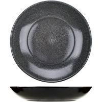 Тарелка глубокая «Млечный путь» для плова;фарфор;1,5л;D=305,H=15мм;черный,серый