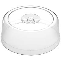 Крышка для блюда;полистирол;D=30,H=11см;прозр.