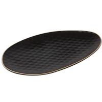 Блюдо для подачи «Кюпсели»;керамика;,L=27,5,B=16см;черный