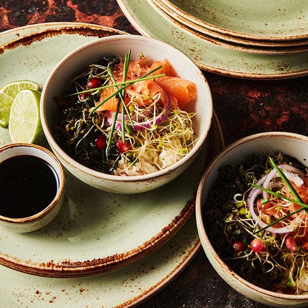 Соусник «Крафт Грин»;фарфор;55мл;D=65,H=30мм;зелен.