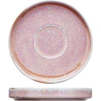 Блюдце «Пион»;фарфор;D=120/38,H=18мм;розов.