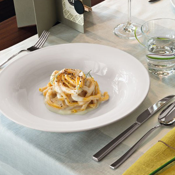 Тарелка глубокая «Уово»;фарфор;D=24см;белый