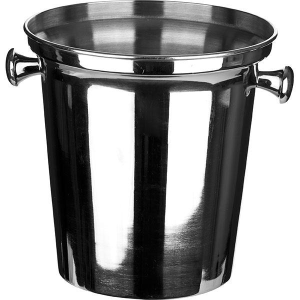 Ведро для шампанского;сталь нерж.;4л;D=21,5,H=22см;металлич.