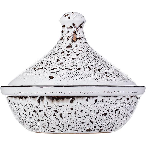 Тажин «Тирамису» с крышкой;керамика;0,5л;D=18,H=15см