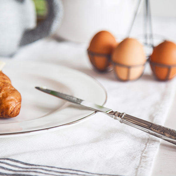 Нож столовый «Сан Ремо»;хромоник. сталь;,L=24,9см;хромиров.