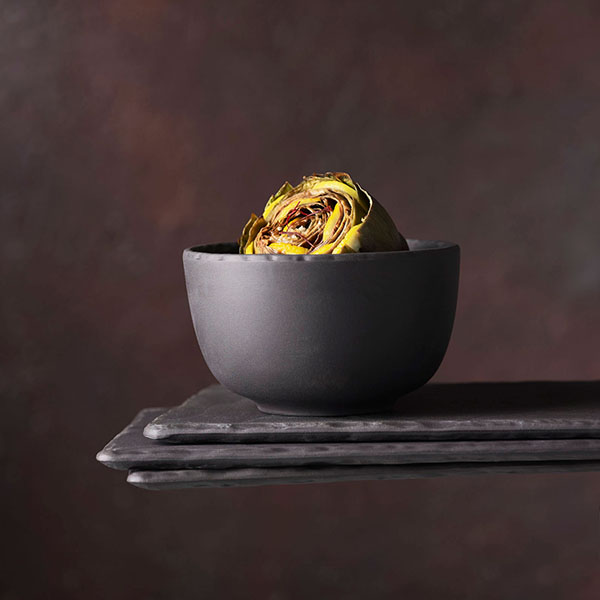 Блюдо «Базальт» прямоугольное;фарфор;,H=2,L=332,B=200мм;черный