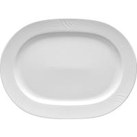 Блюдо «Карат» овальное;фарфор;,L=29,5,B=22,5см;белый