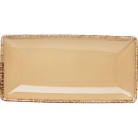 Блюдо «Террамеза Вит» прямоугольное;фарфор;,L=20,B=10см;бежев.