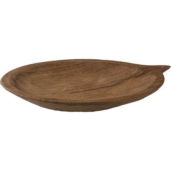 Блюдо «Осина»;дуб;,H=30,L=250,B=205мм;св. дерево