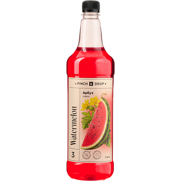 Сироп «Арбуз» Pinch&Drop;пластик;1л;D=81,H=301мм