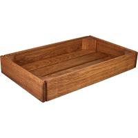 Ящик для булочек;дуб;,H=6,L=40,B=24см;коричнев.