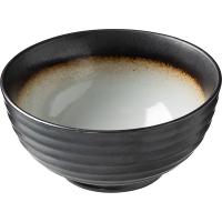 Салатник «Стоун»;фарфор;D=170,H=75мм;серый