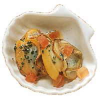 Блюдо для комплимента «Миниатюра» ракушка;фарфор;20мл;,H=20,L=75,B=70мм;белый