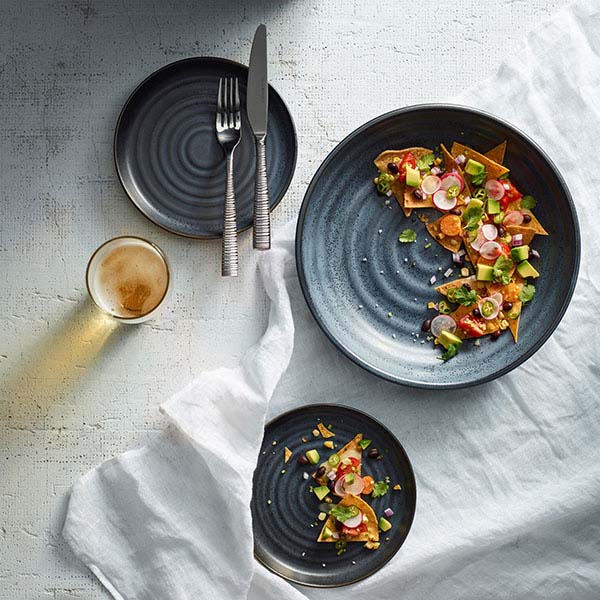 Тарелка «Поттерс»;фарфор;D=26,7см;синий