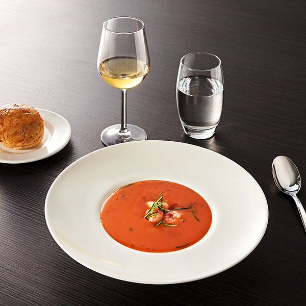 Тарелка пирожковая «Интэнсити»;зеникс;D=16,H=2см;белый