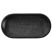 Салатник «Нанокрем Блэк» овальный;фарфор;D=18,H=4см;черный