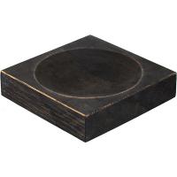 Тарелка квадратная;дуб;,H=45,L=200,B=200мм;тем.дерево