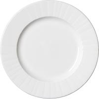 Тарелка «Алина» с широким бортом;фарфор;D=27см;белый