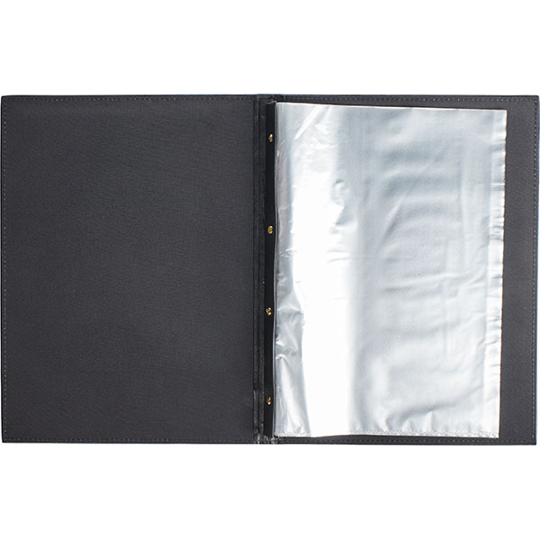 Папка-меню А4;кожа;,L=32,5,B=25см;черный