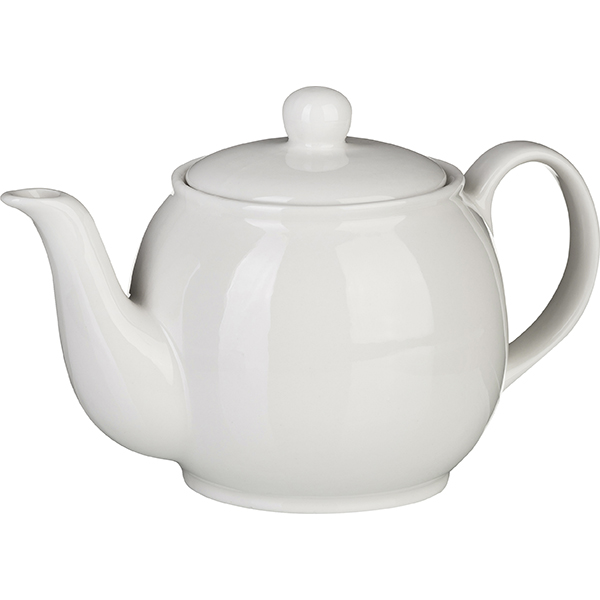 Чайник заварочный без сита;фарфор;0,5л;белый