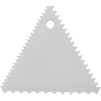 Шпатель кондитерский;пластик;,L=97/97,B=97мм;бежев.