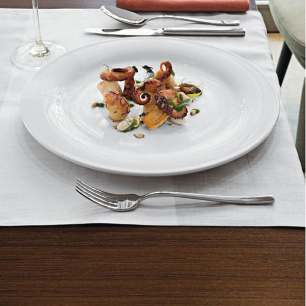 Тарелка «Неве»;кост.фарф.;D=31см;белый