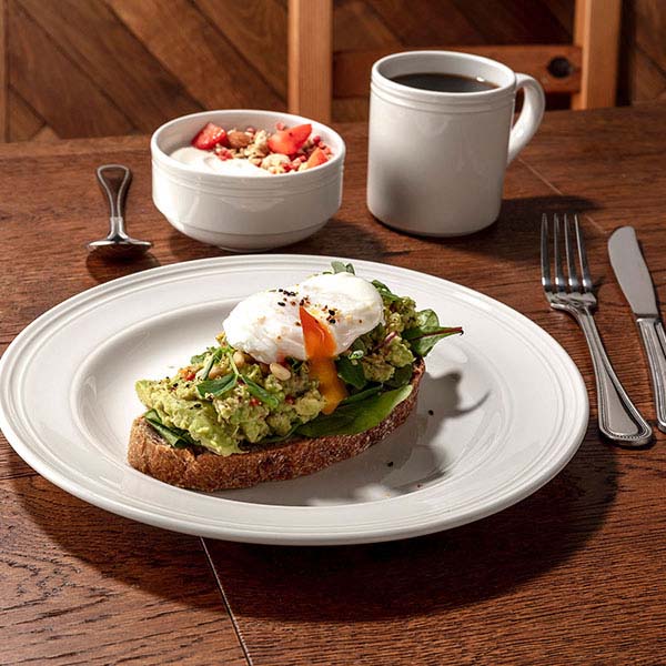 Тарелка «Бид»;фарфор;D=28,5см;белый