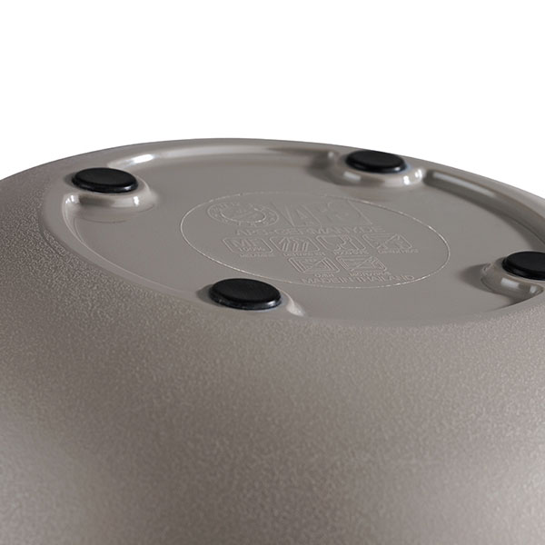 Салатник «Элемент»;пластик;0,7л;D=215,H=95мм;камен.-серый.,матовый