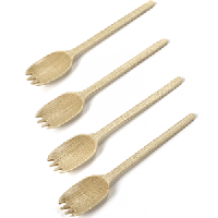 Ложка десертная «Мерси» с зубчиками набор[4шт];дерево;,L=140,B=25мм
