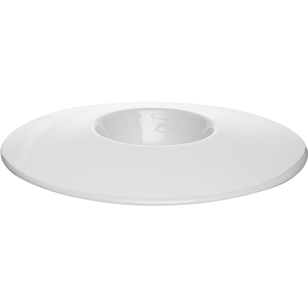 Блюдо «Флоат Вайт»;фарфор;240мл;D=31,H=4см;белый