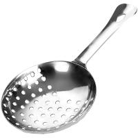 Стрейнер для джулепа овальный;сталь нерж.;,L=85/160,B=75мм;серебрист.