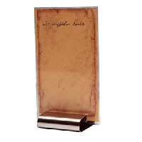 Подставка д/меню;металл;,H=2,L=8,B=8см;металлич.