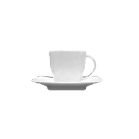 Блюдце «Виктория»;фарфор;,H=15,L=115,B=115мм;белый