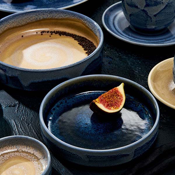 Блюдце «Везувиус Ляпис»;фарфор;D=125/40мм;синий