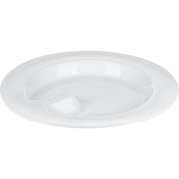 Тарелка «Актив» для системы таблицы питания с делением;фарфор;D=26см;белый