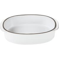 Блюдо «Карактэр» прямоугольное с ручками;керамика;0,55л;,H=5,L=19,B=13см;белый