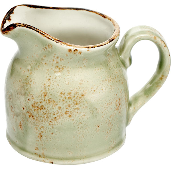 Молочник «Крафт Грин»;фарфор;185мл;D=7,H=8,L=10см;зелен.