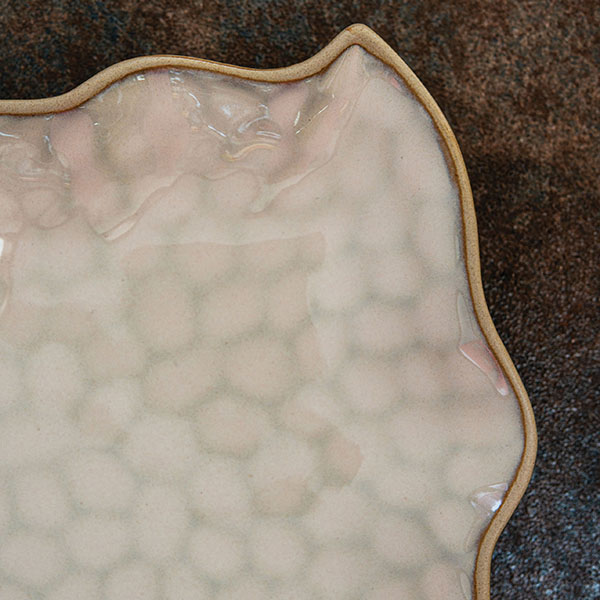 Блюдо для подачи «Кюпсели»;керамика;,L=34,5,B=26,5см;бежев.