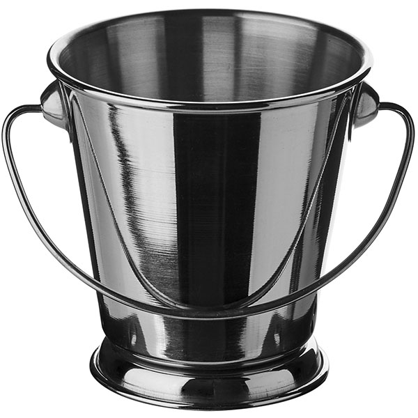 Ведро для картофеля фри «Ведро»;сталь нерж.;165мл;D=7,H=7,L=7,B=5см