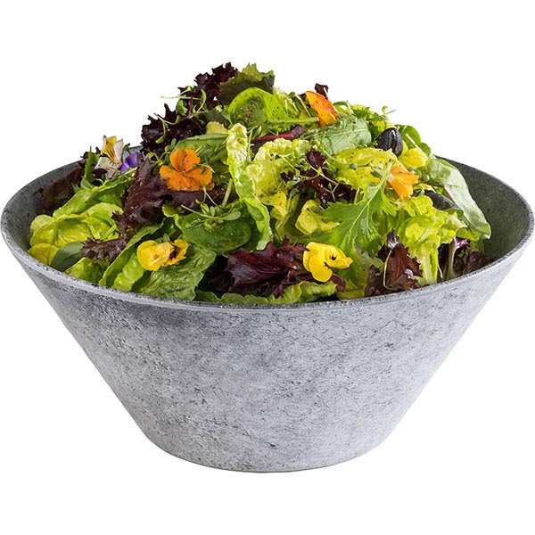 Салатник «Элемент»;пластик;3л;D=28,H=12см;серый