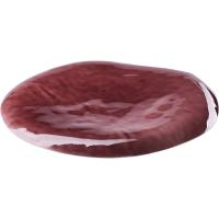 Тарелка «Суринга» мелкая;фарфор;D=26см;бордо,розов.