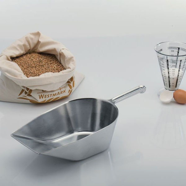 Совок для муки «Хигиа»;алюмин.;2,58л;,L=43,B=18см;серебрист.