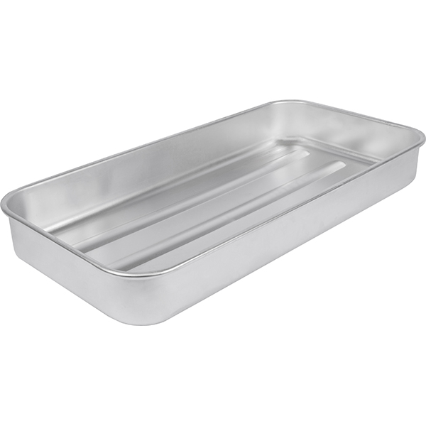 Лоток для запекания;алюмин.;,H=8,L=60,B=30см;металлич.