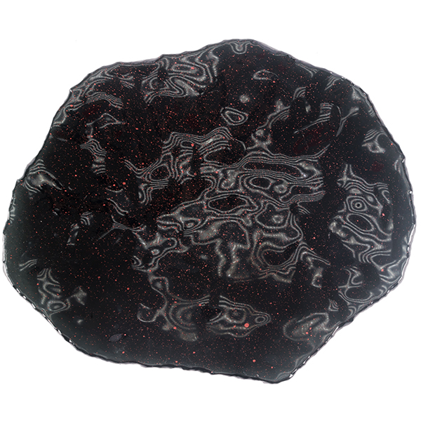 Тарелка «Космос»;стекло;D=29см;черный