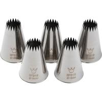 Насадка кондитерская «Открытая звезда» (17 зубцов)[5шт];сталь нерж.;D=35/16,H=50мм;стальной